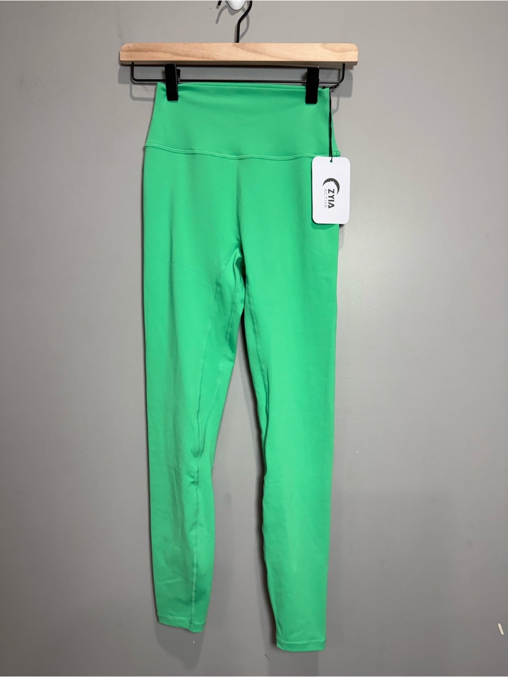 ZYIA Active Confluence Leggings Green High Rise NWT Size 4